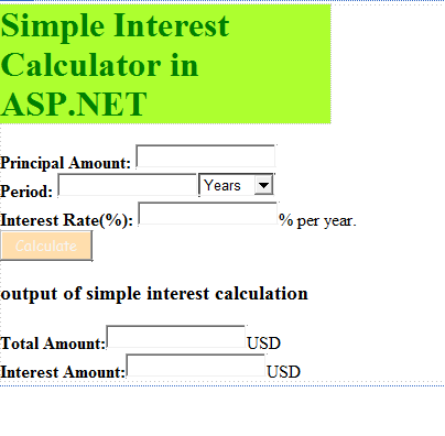 Simple Interest Calculator -29845